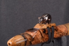 Mun Ebony Burl Native American Flute, Minor, Low E-4, #T7G